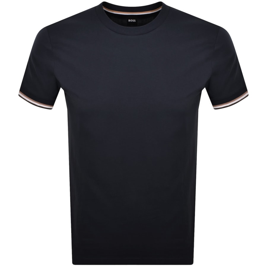 BOSS Thompson 04 Jersey T Shirt Navy | Mainline Menswear us